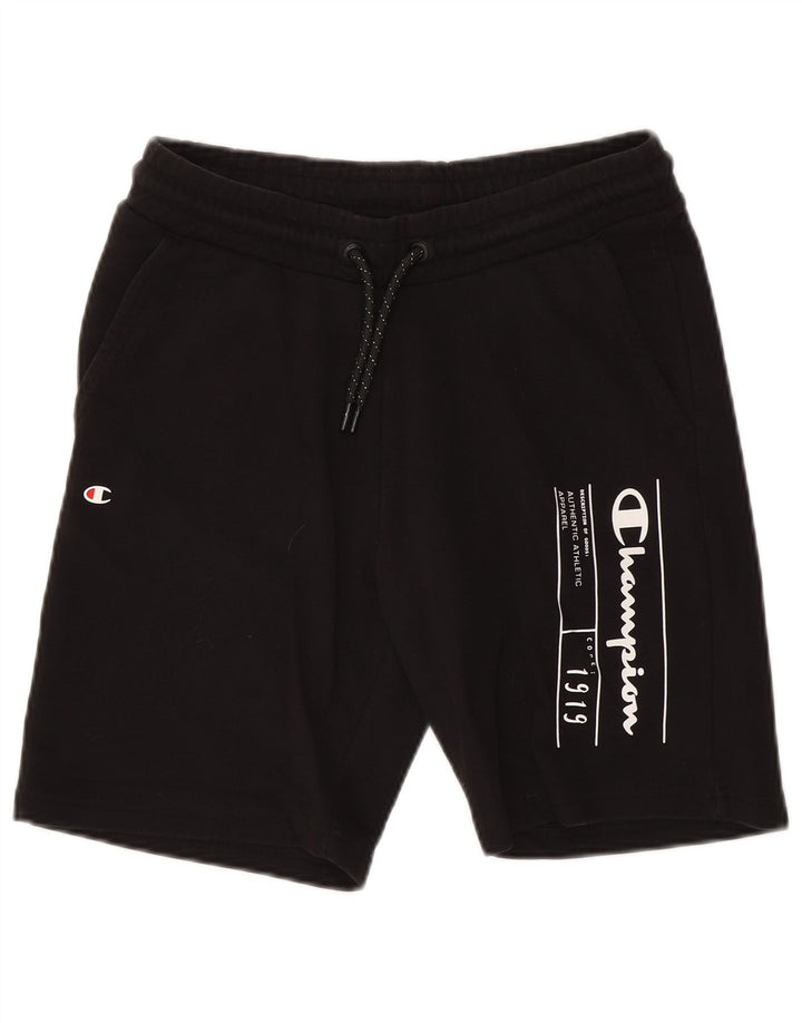 Champion Herre grafiske sportsshorts Medium Sort