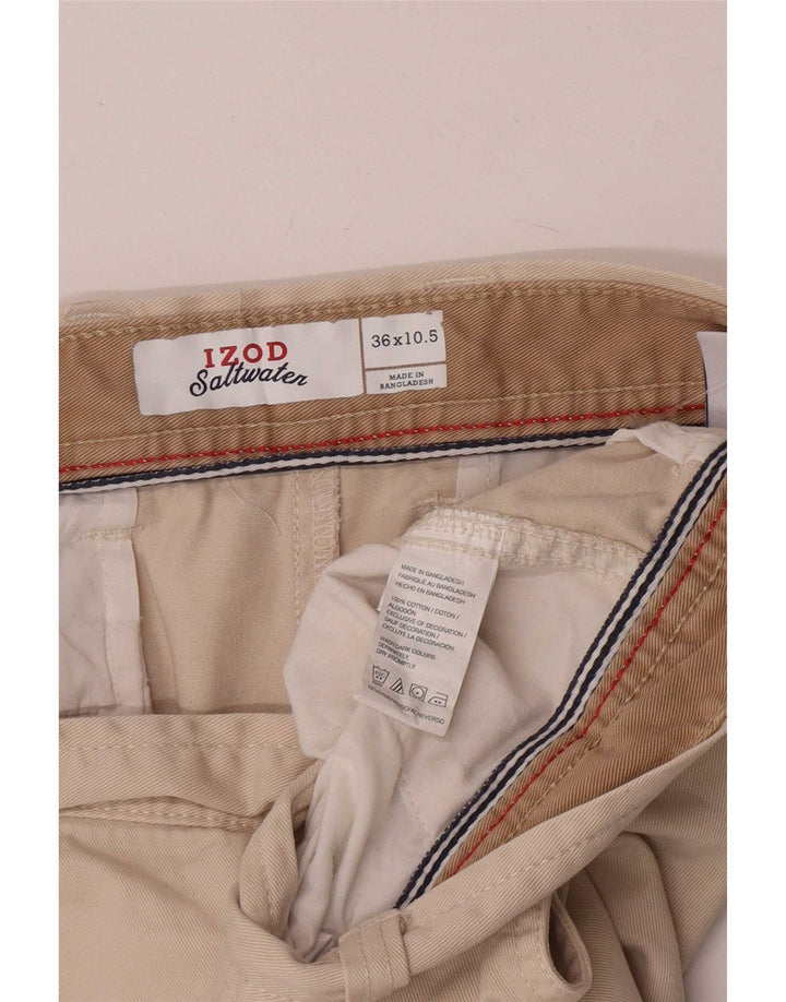 Izod Herre Chino Shorts W36 Large Beige Bomuld