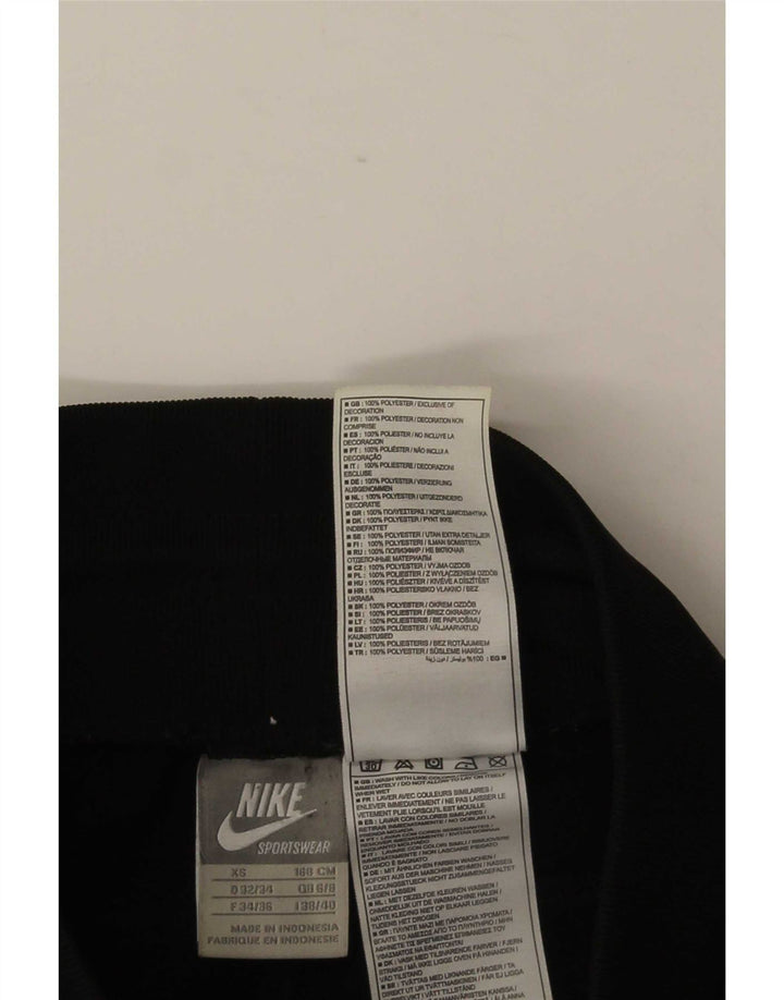 Nike træningsdragtsbukser til kvinder UK 6/8 XS sort polyester