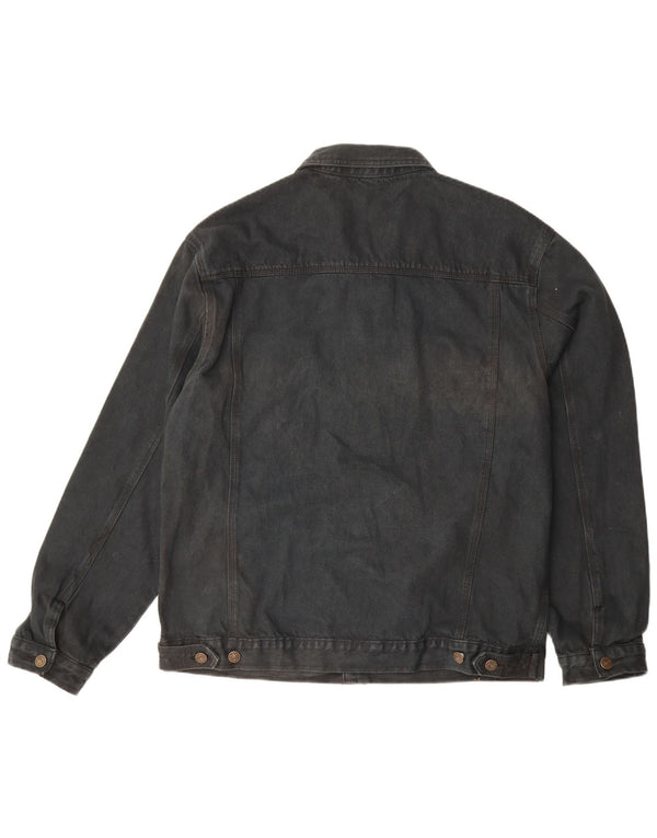Atlas For Mænd Herre Denim Jacket UK 42 XL Navy Blue Bomuld