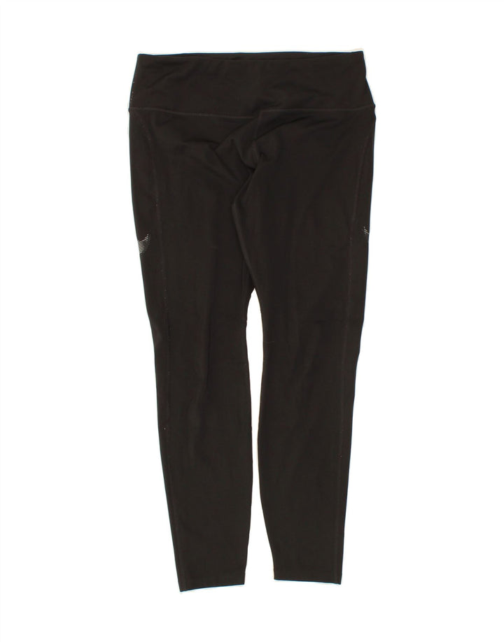 NIKE Womens Dri Fit Crop Leggings UK 16 Large  Black Polyester Vintage Nike and Second-Hand Nike from Messina Hembry 
