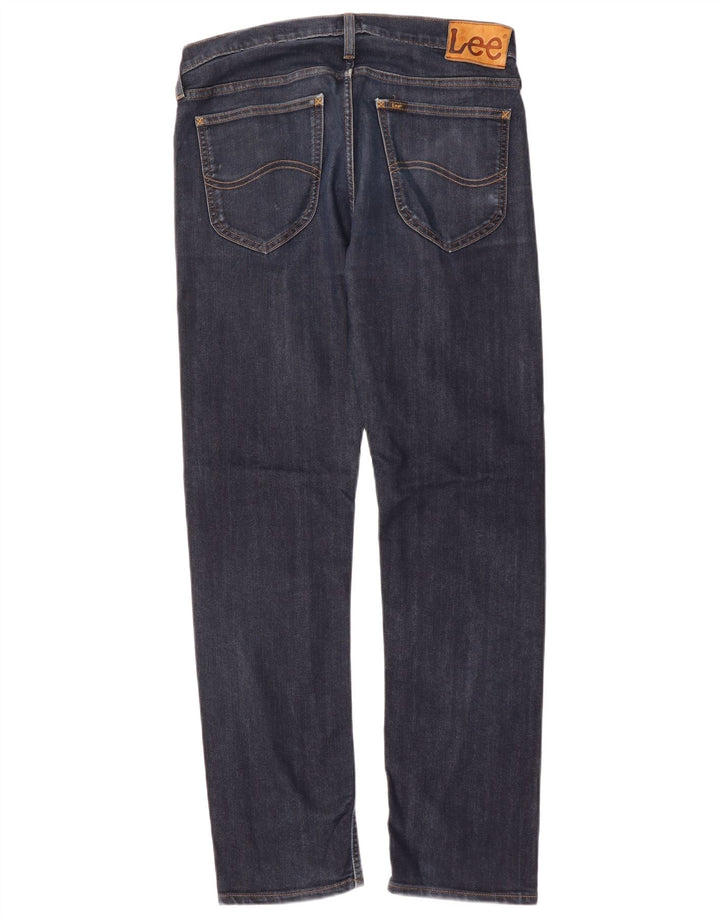LEE Herre Daren Straight Jeans W32 L32 Marineblå Bomuld