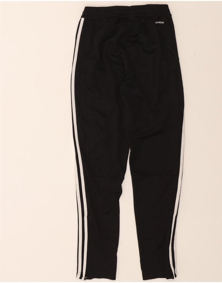 ADIDAS Boys Aeroready Tracksuit Trousers 11-12 Years Black Polyester Vintage Adidas and Second-Hand Adidas from Messina Hembry 