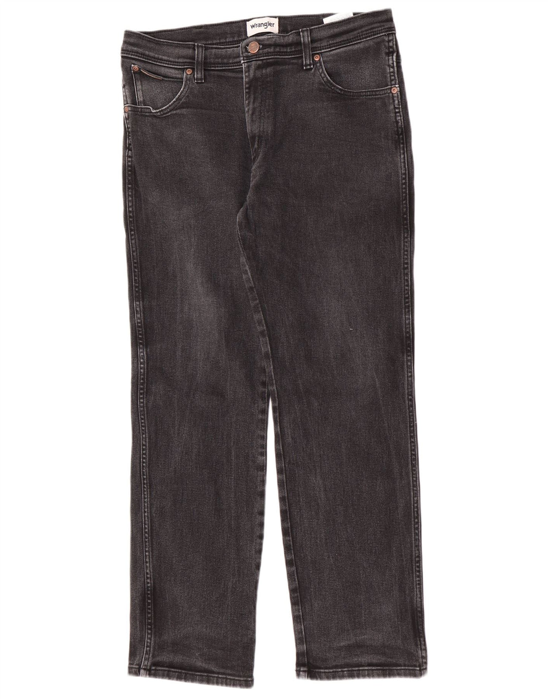 Wrangler Herre Texas Straight Jeans W34 L30 Grå Bomuld
