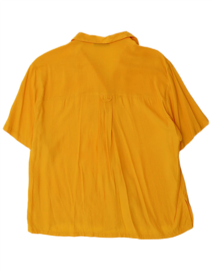 Marcello Cioni Dame Kortærmet Bluse IT 42 Medium Gul