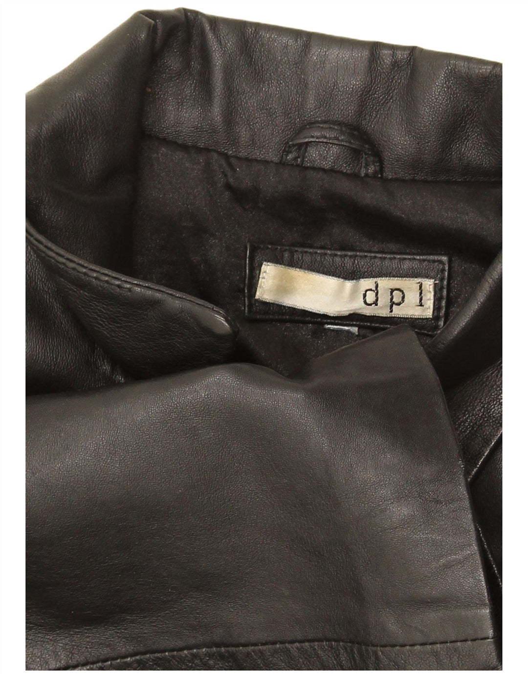 DPL Dame Læderjakke UK 12 Medium Sort