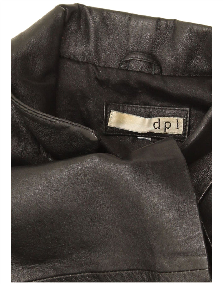 DPL Dame Læderjakke UK 12 Medium Sort