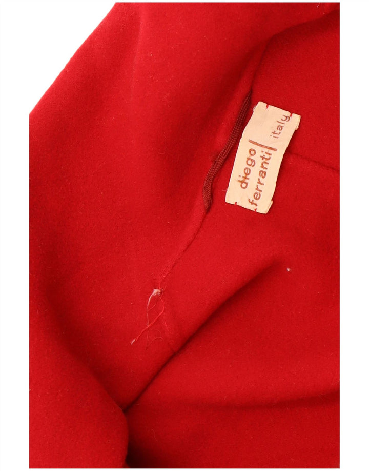 Vintage overfrakke til kvinder UK 22 3XL Rød