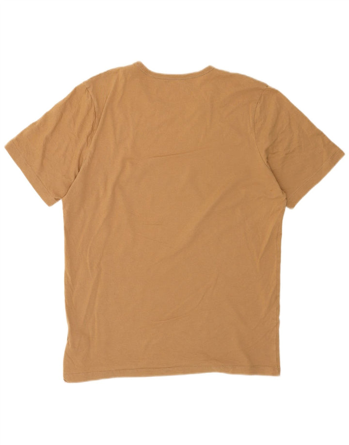 Hugo Boss Herre T-Shirt Top Stor Beige Bomuld