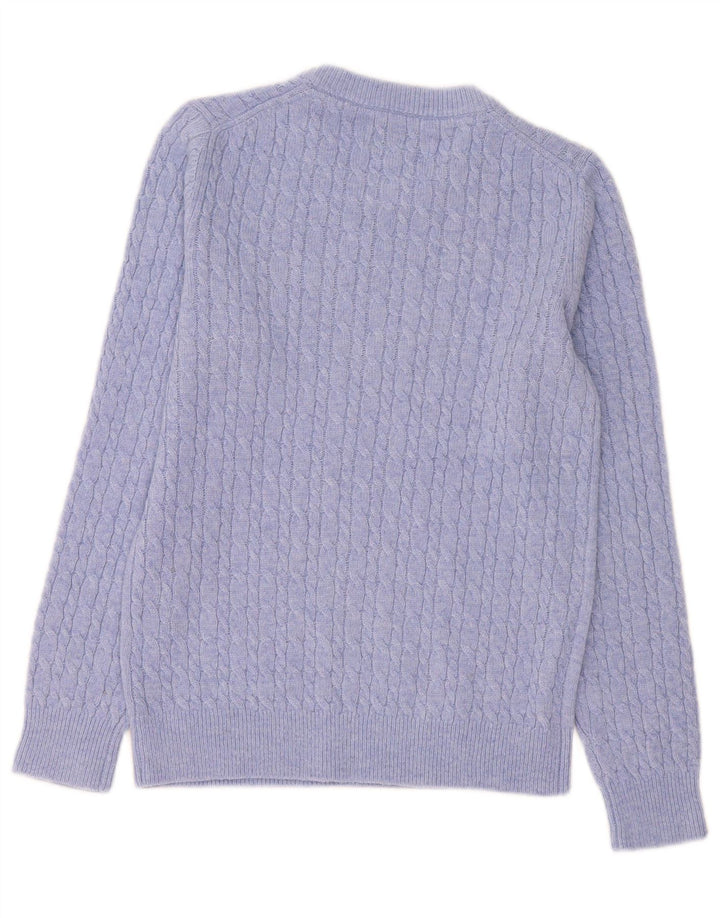 Jack Wills Dame Jumper Sweater UK 12 Medium Lilla Uld