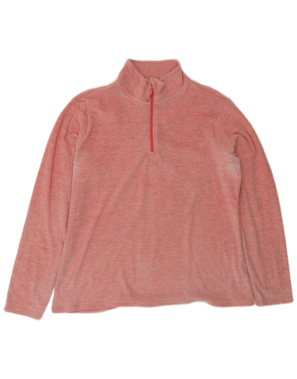 Mountain Warehouse Dame lynlås hals Fleece Jumper UK 18 XL Pink Polyester