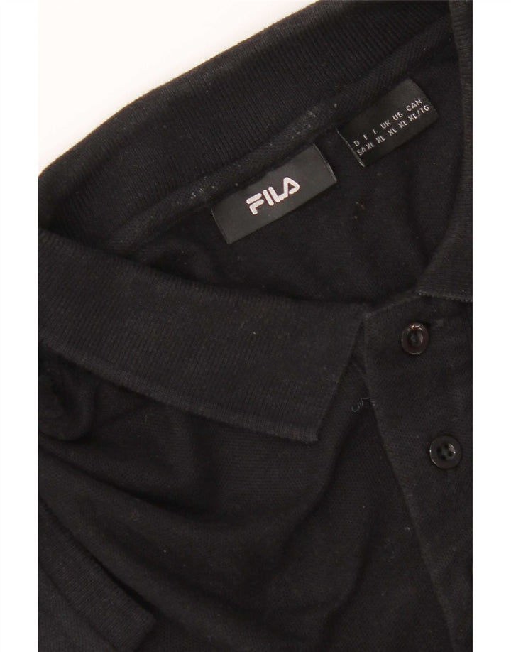 Fila Herre kortærmet Regular Fit Polo Shirt XL Sort