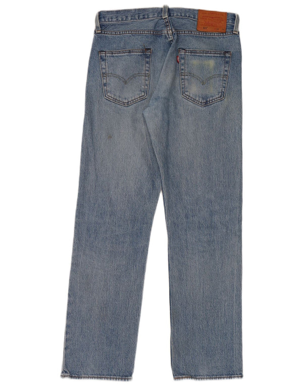 Levi's Herre 501 Straight Jeans W30 L30 Blå Bomuld