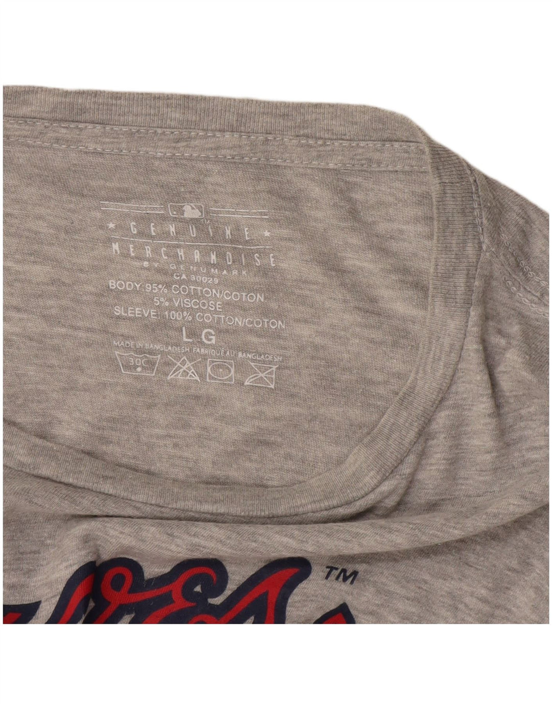 Ægte varer Herre grafisk T-shirt Top Stor grå Colourblock Bomuld