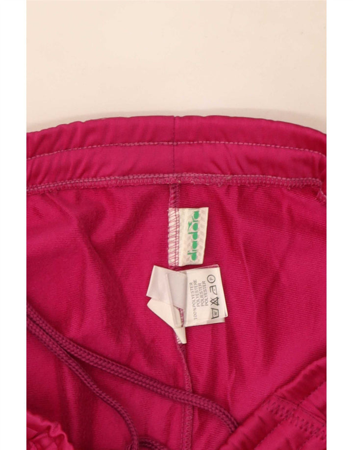 Diadora Womens Crop træningsdragt Bukser UK 12 Medium Pink