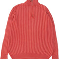 MARLBORO CLASSICS Mens Zip Neck Jumper Sweater XL Pink Cotton Vintage Marlboro Classics and Second-Hand Marlboro Classics from Messina Hembry 