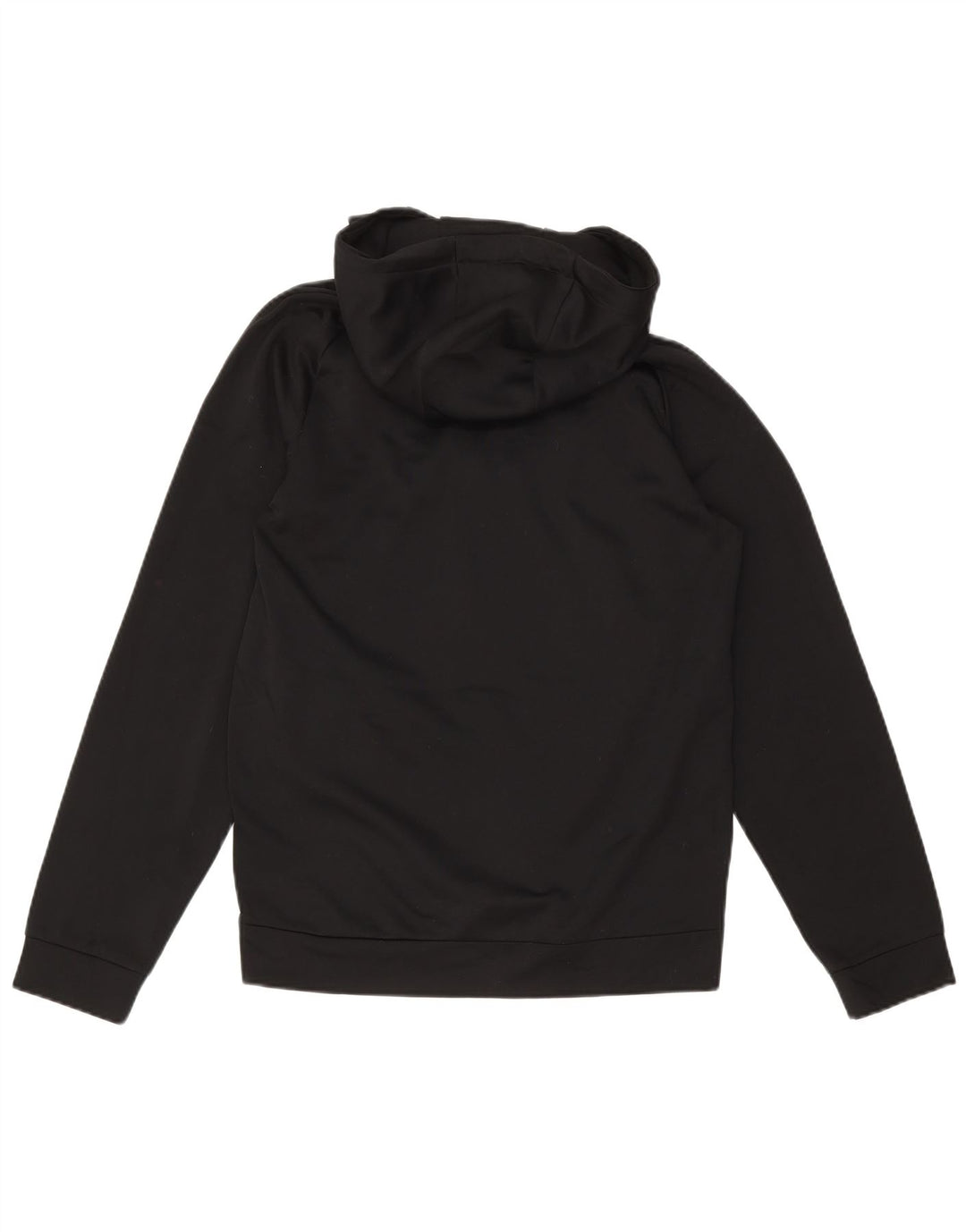 NIKE Womens Dri Fit Oversized Zip Hoodie Sweater UK 10 Small Black