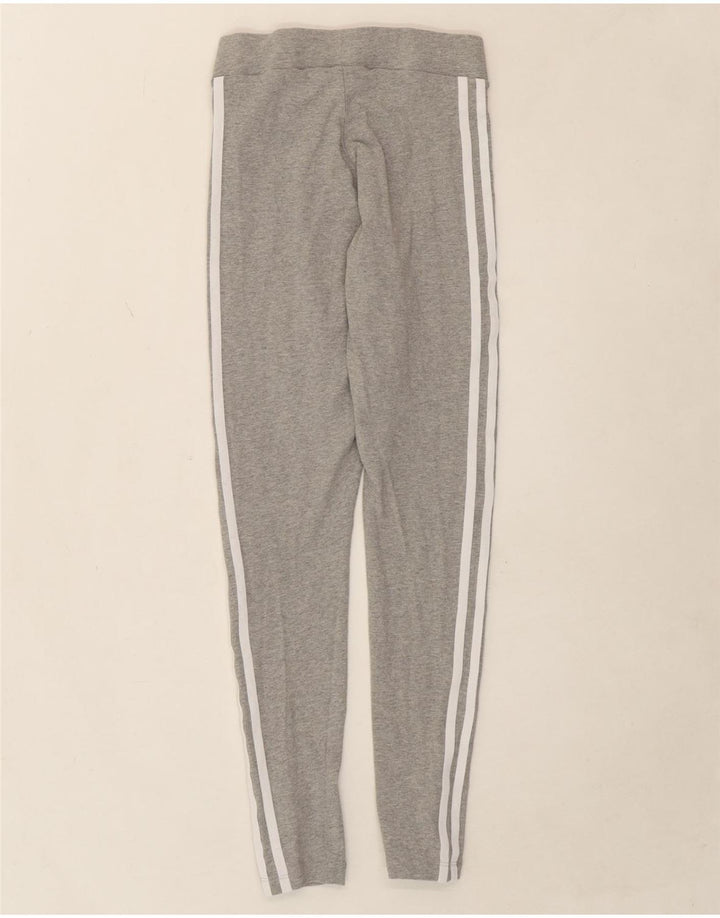ADIDAS Womens Leggings UK 6 XS Grey Cotton Vintage Adidas and Second-Hand Adidas from Messina Hembry 