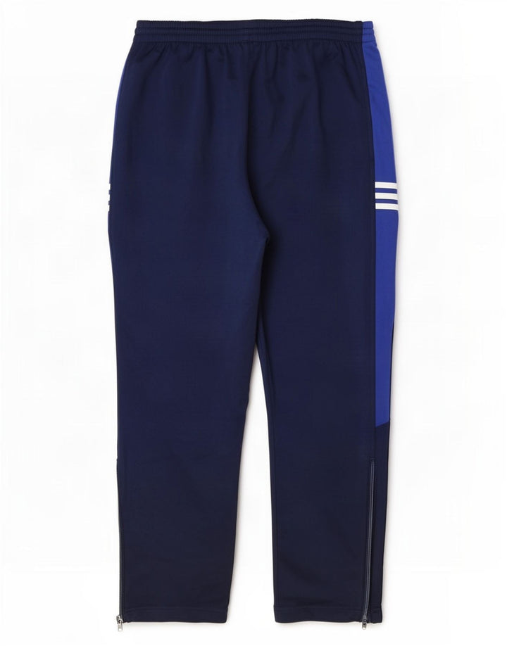 Adidas Træningsdragt bukser til mænd Large Navy Blue Colourblock Polyester