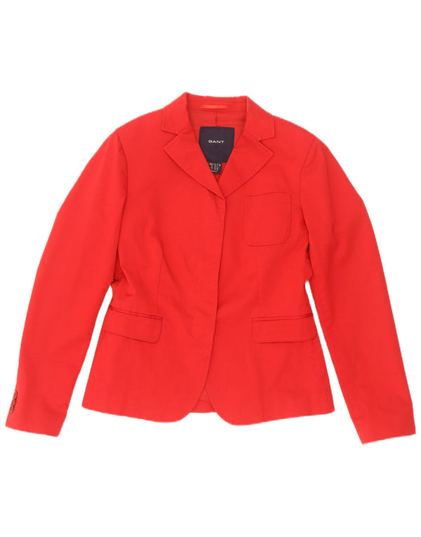 Gant Dame Blazer Jacket UK 12 Medium Rød Bomuld