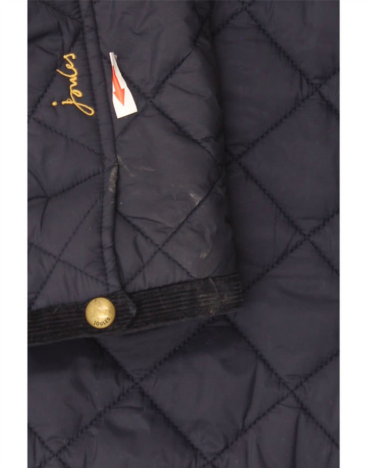 Joules Quiltet jakke til kvinder UK 18 XL Marineblå polyamid