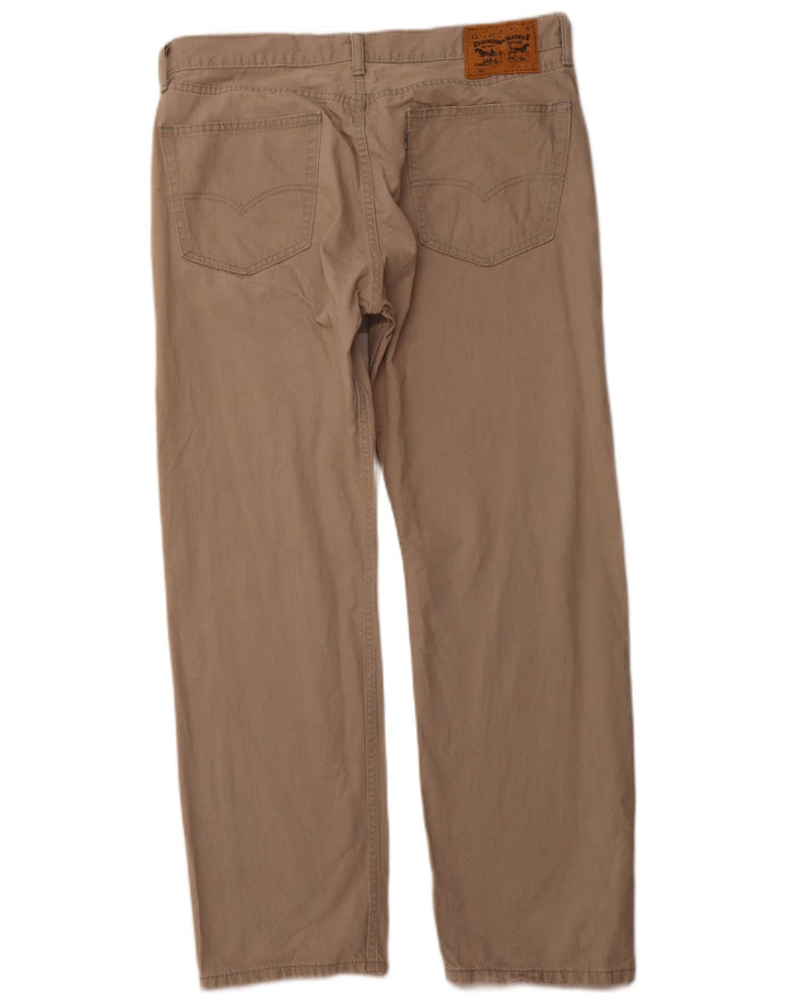 LEVI'S Herre 501 Straight Jeans W36 L30 Beige Bomuld