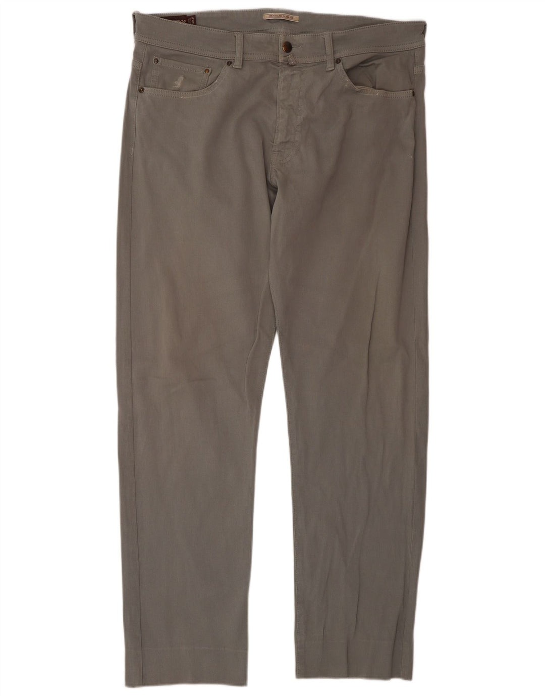 Marlboro Classics Herre Regular Slim Fit Casual Bukser W34 L34 Grå