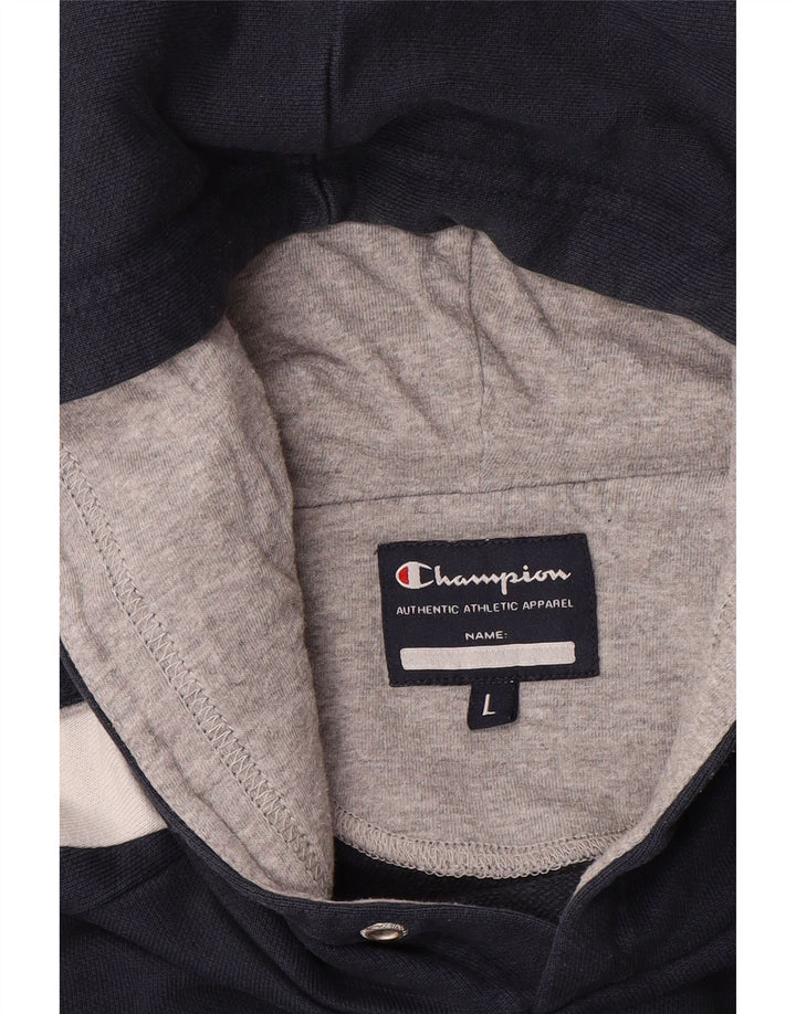 Champion Herre hættetrøje Jumper Large Navy Blue Colourblock