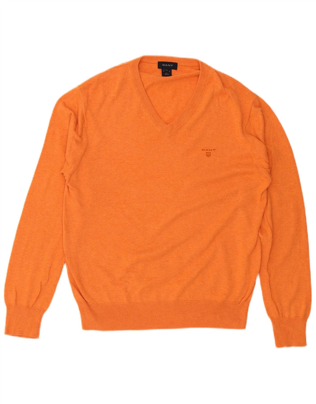 Gant Herre V-hals sweater Medium Orange Bomuld