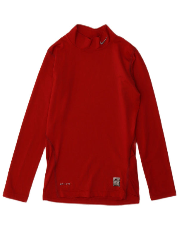 Nike Girls Dri Fit Top Langærmet 10-11 år Medium Burgundy Polyester