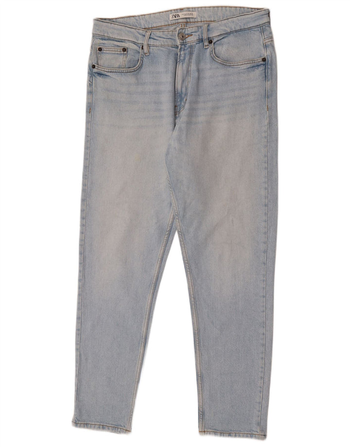ZARA Slim Jeans til mænd EU 42 Large W32 L30 Blå