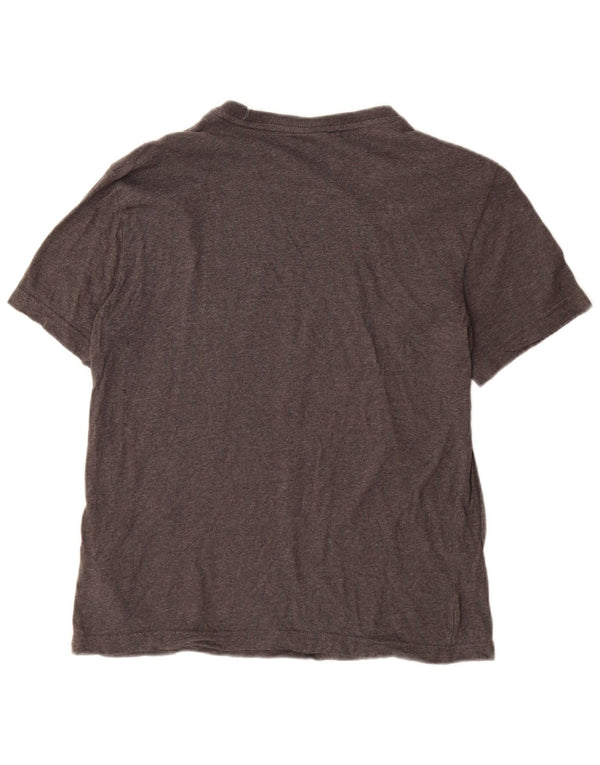 Calvin Klein Herre grafisk T-shirt Top Medium Grey Flecked Bomuld