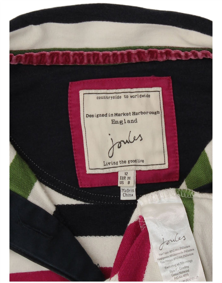 Joules Dame Sweatshirt Jumper UK 12 Medium Flerfarvet Stribet