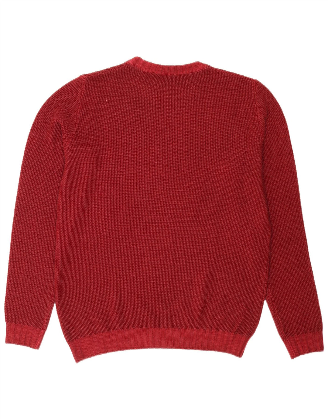 Trussardi Jeans Herre Crew Neck Jumper Sweater Medium Rød