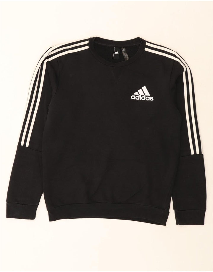 ADIDAS Sweatshirt til mænd, lille sort bomuld