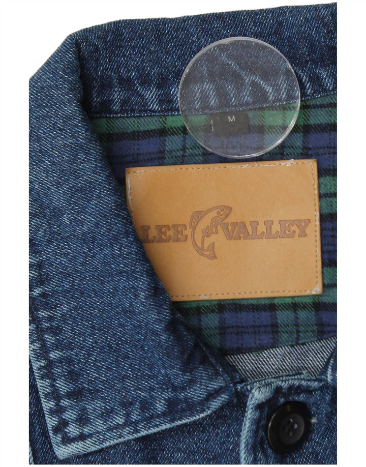 Lee Valley Herre denimjakke UK 36 Medium Blue Cotton