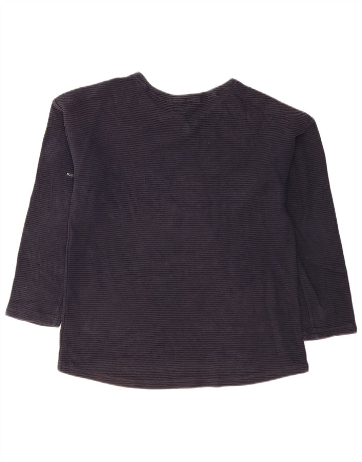 Joules Dame Top Langærmet UK 12 Medium Navy Blue Bomuld