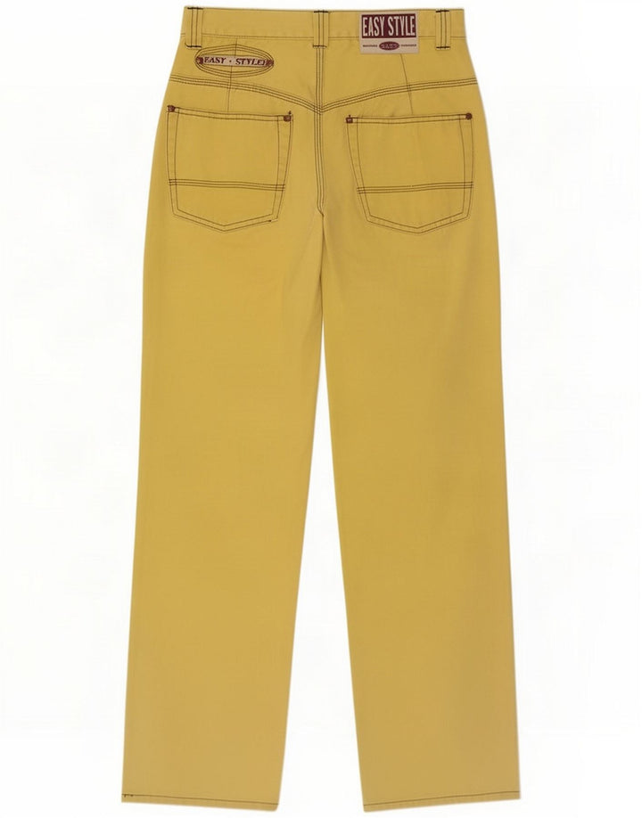 Easy Dame Straight Jeans W30 L29 Gul Bomuld