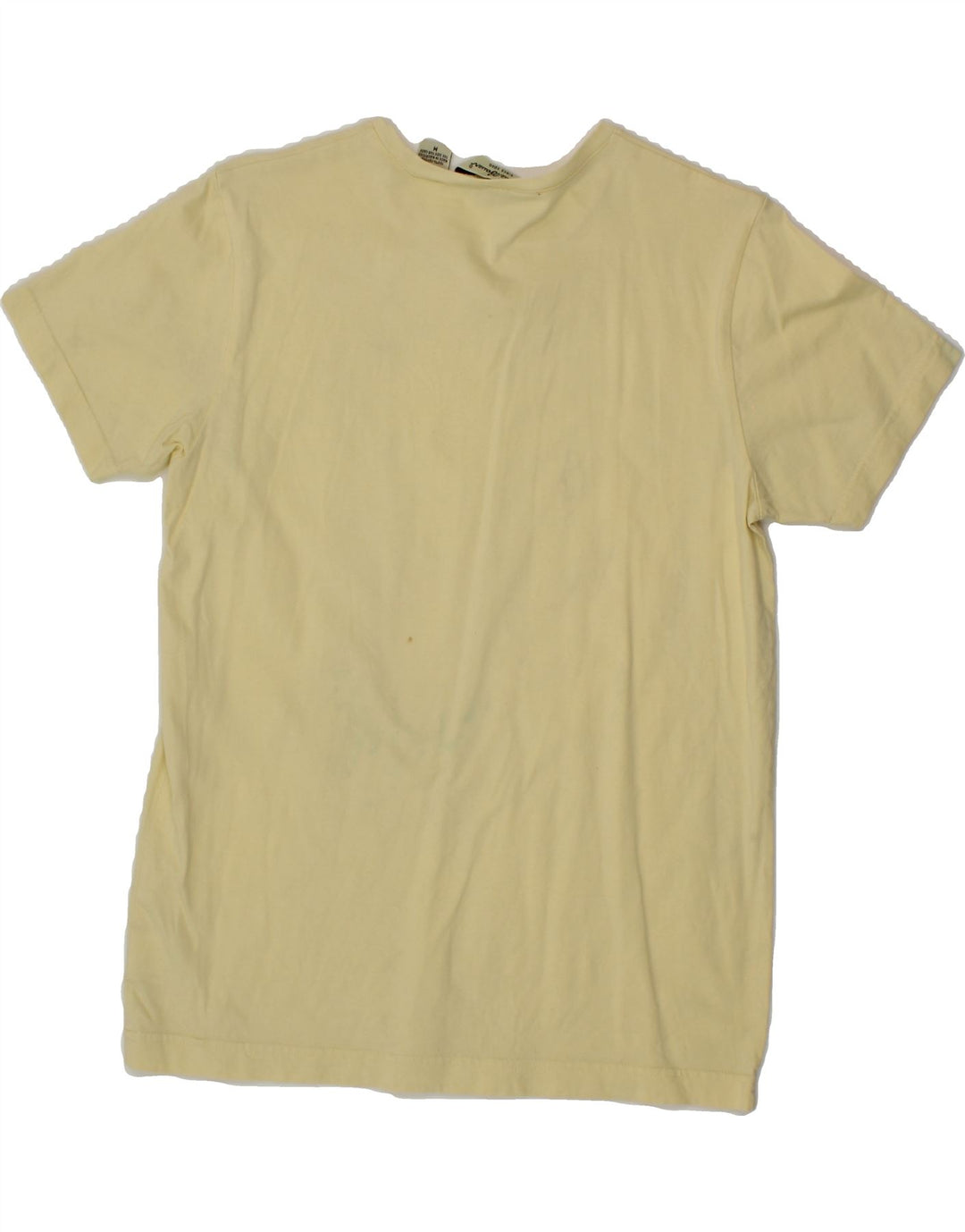EDDIE BAUER Womens T-Shirt Top UK 12 Medium Yellow Cotton Vintage Eddie Bauer and Second-Hand Eddie Bauer from Messina Hembry 