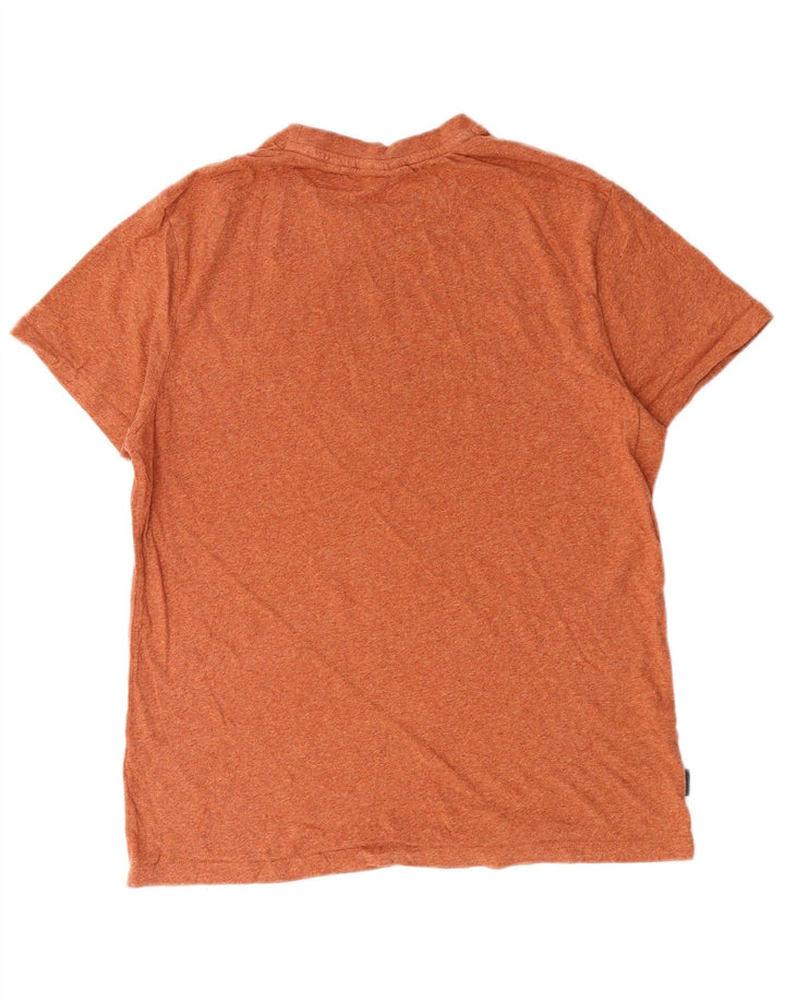 Superdry T-shirt top til mænd XL orange bomuld