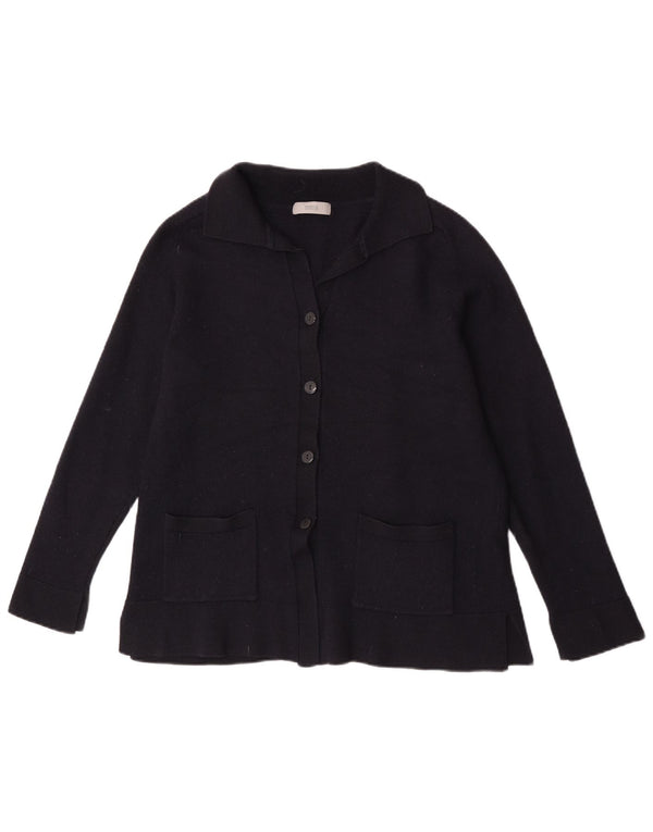Marks & Spencer dame cardigan sweater UK 18 XL marineblå akryl