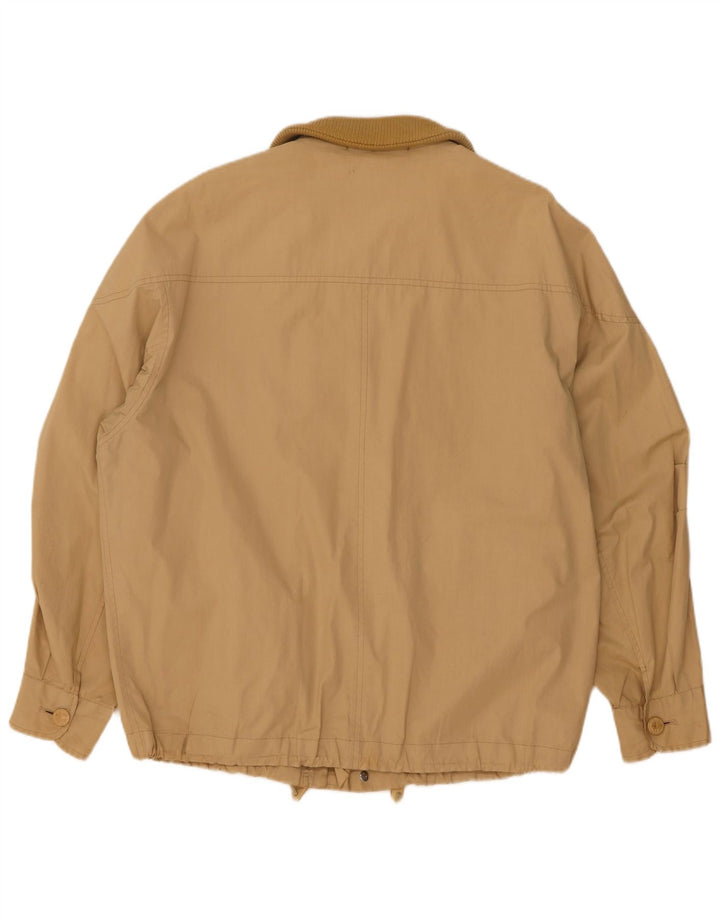 Halvfjerds mænds bomberjakke UK 38 medium beige bomuld