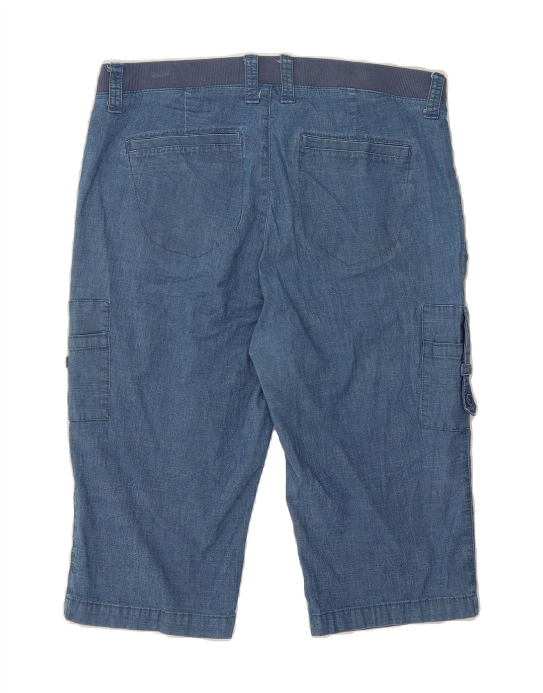 LEE Womens Mid Rise Relaxed Fit Cargo Bermuda Shorts US 12 Large W36  Blue Vintage Lee and Second-Hand Lee from Messina Hembry 