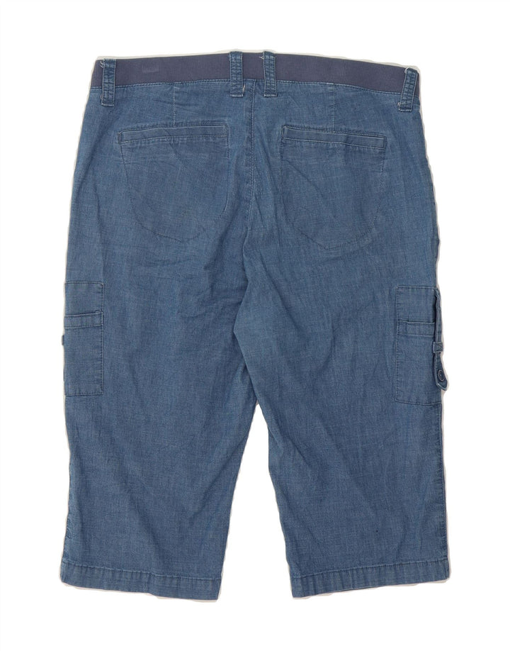 LEE Womens Mid Rise Relaxed Fit Cargo Bermuda Shorts US 12 Large W36  Blue Vintage Lee and Second-Hand Lee from Messina Hembry 