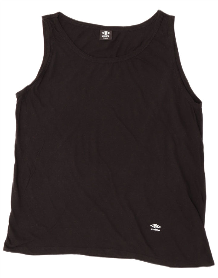 Umbro Herrevest Top 2XL Sort Bomuld