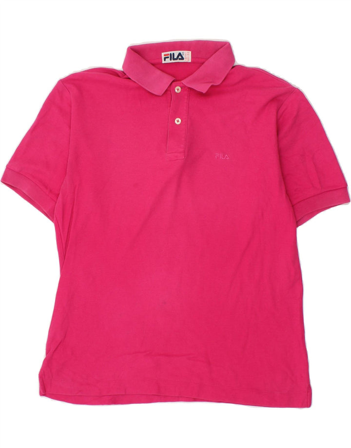 FILA Mens Polo Shirt IT 46 Small Pink Vintage Fila and Second-Hand Fila from Messina Hembry 