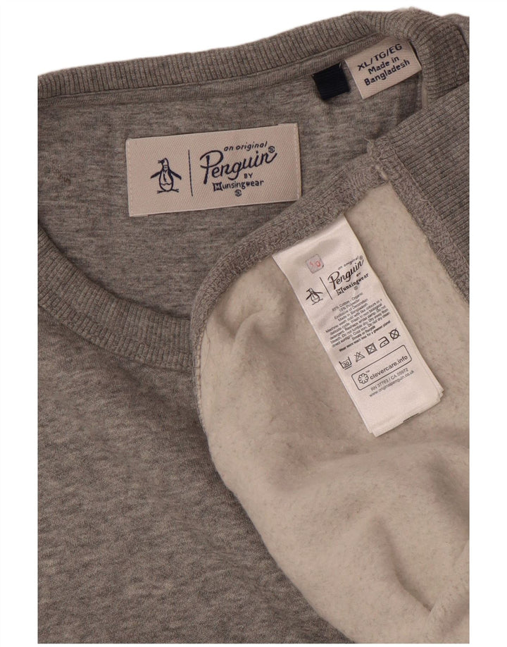 Penguin Herre Sweatshirt Jumper XL Grå Bomuld