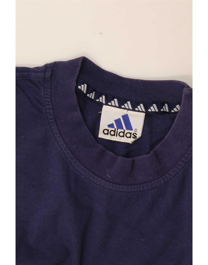 Adidas Herre T-shirt Top Medium Navy Blue