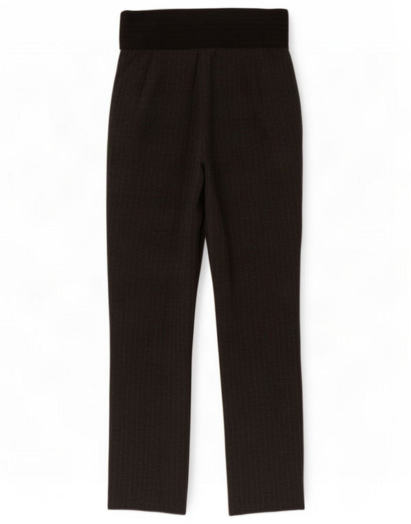 Zara Womens Cropped Trousers Large W30 L25 Gråstribet polyamid