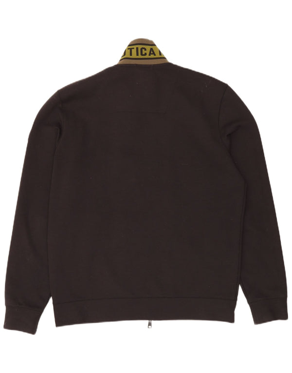 AERONAUTICA MILITARE Grafisk træningsdragt til mænd Topjakke XL Sort Polyester